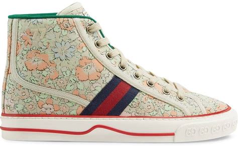 gucci liberty london sneaker|x Liberty London Tennis 1977 high.